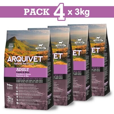 Pack 4 unidades Lamb &  Rice 3Kg