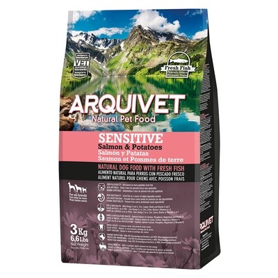 Arquivet - Sensitive - Pienso para perros adultos - Salm�n y patatas - 3 kg