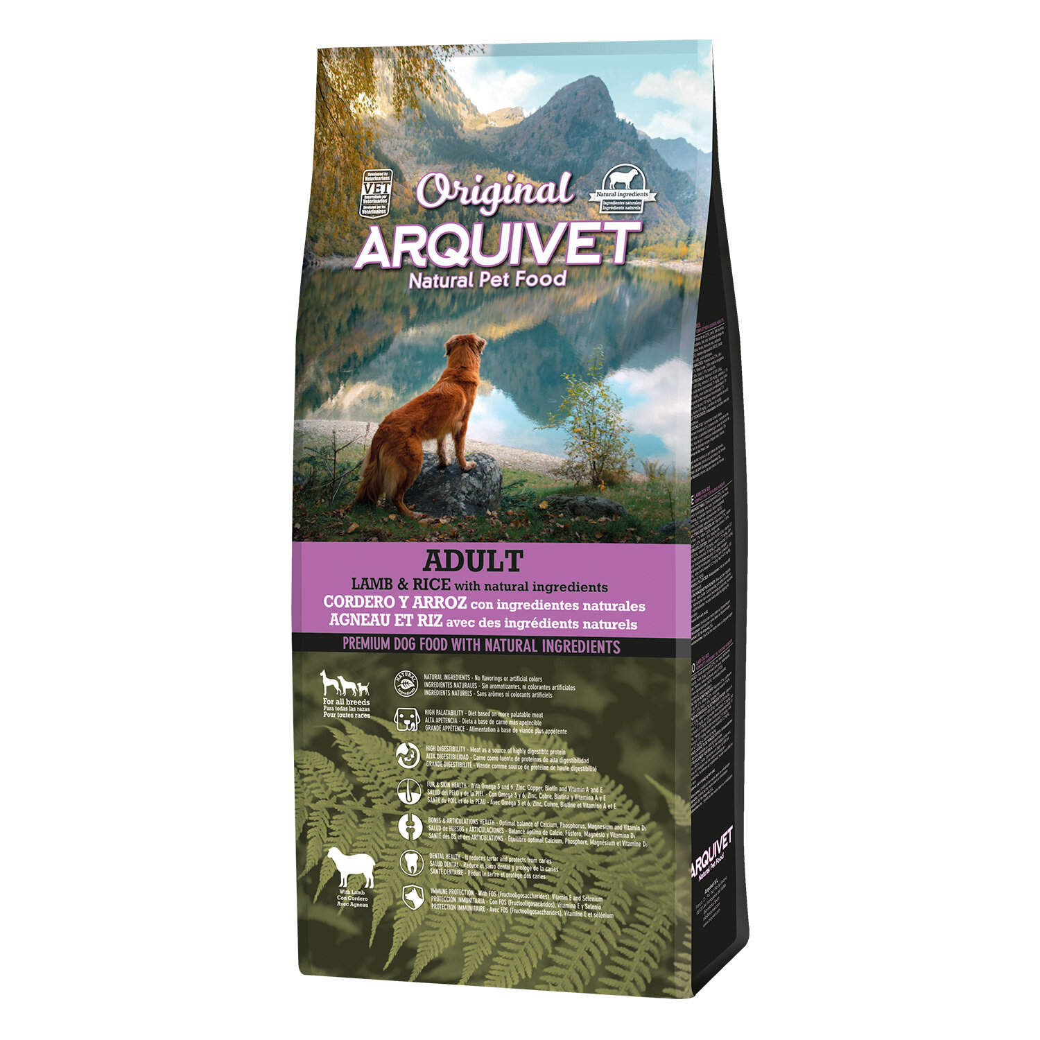 Arquivet-Original - Adult - Pienso para perros adultos - Cordero y arroz - 12 kg