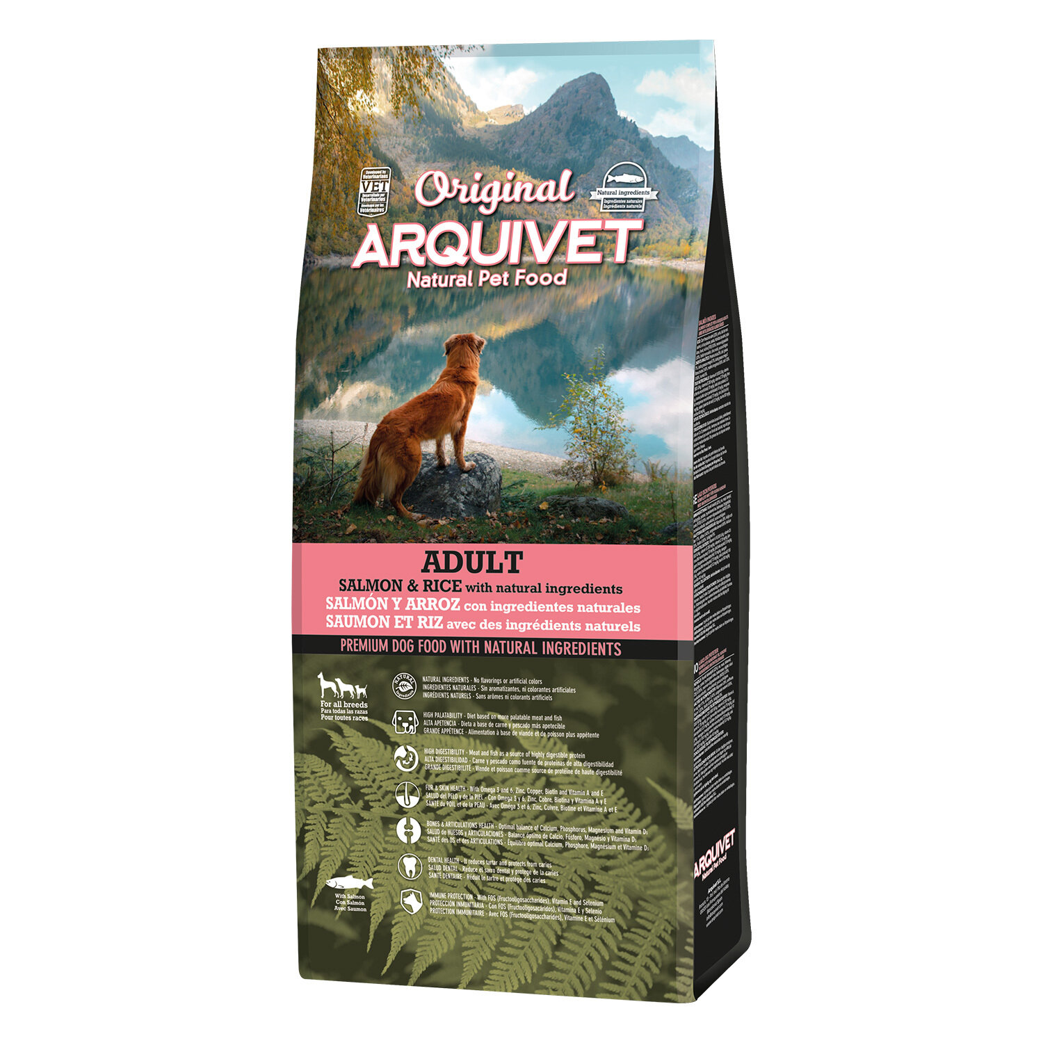 Arquivet-Original - Pienso para perros adultos - Salm�n y arroz - 12 kg