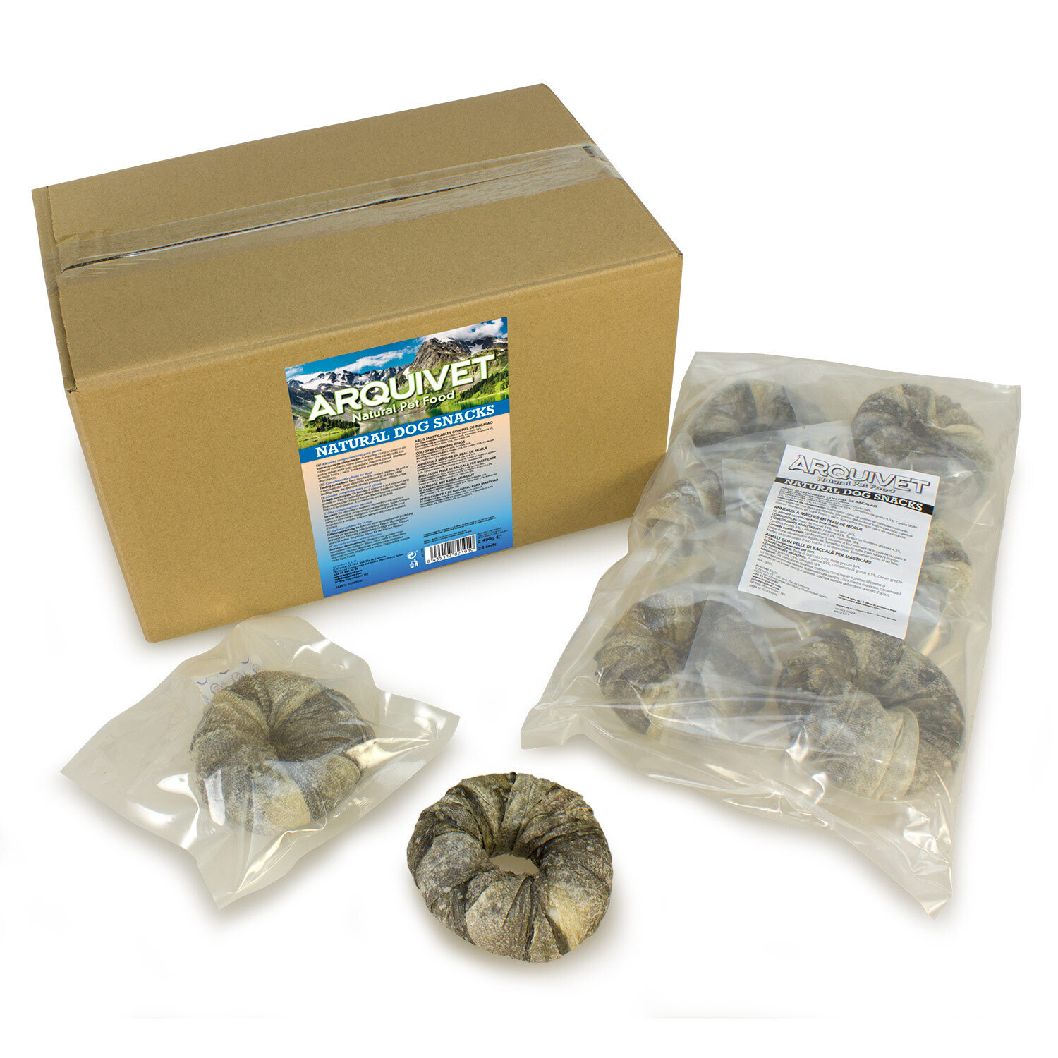 Aros masticables con Bacalao - caja 24 unidades Aros masticables con Bacalao - caja 24 unidades