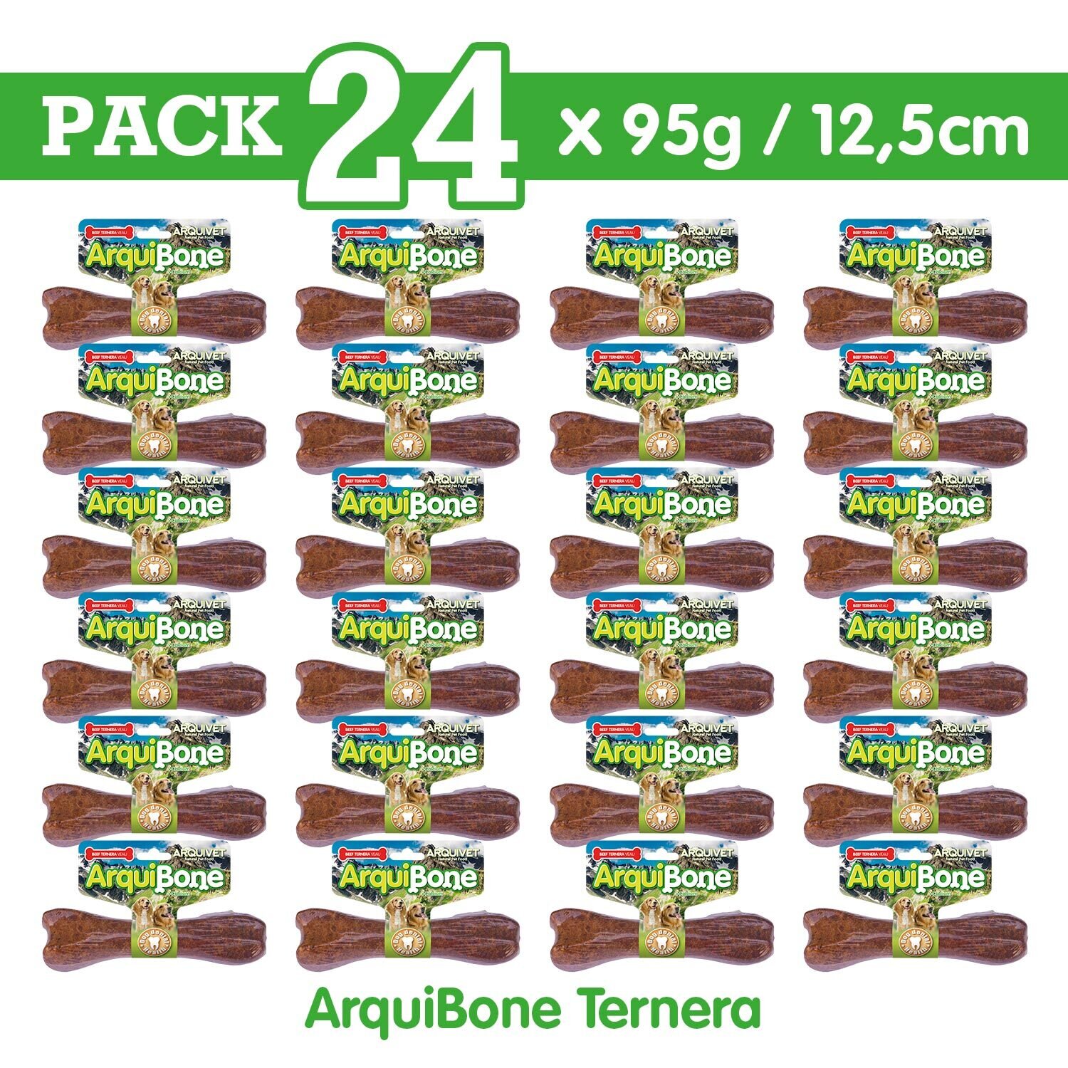 Pack 24 arquibone 12,5cm Ternera