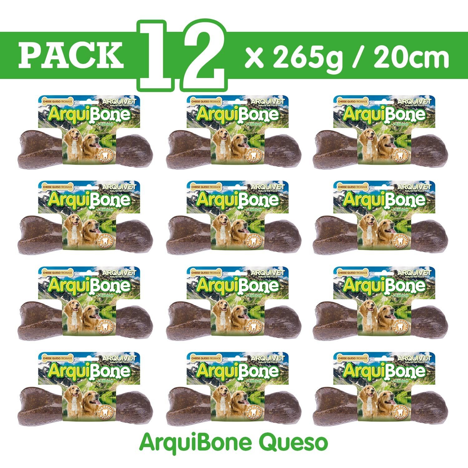 Pack 12 arquibone 20cm Queso Pack 12 arquibone 20cm Queso