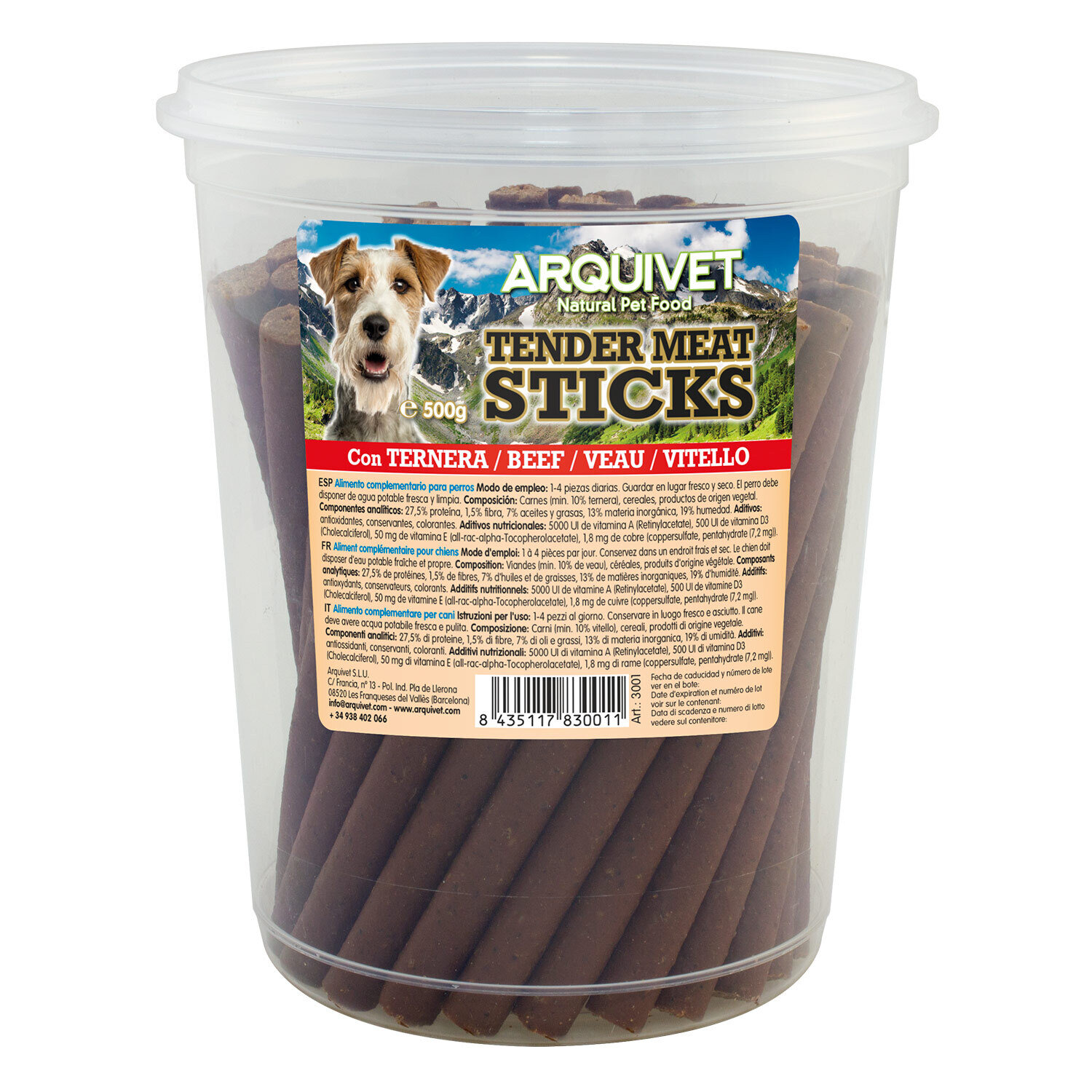 Tender Meat Sticks Ternera 500 g