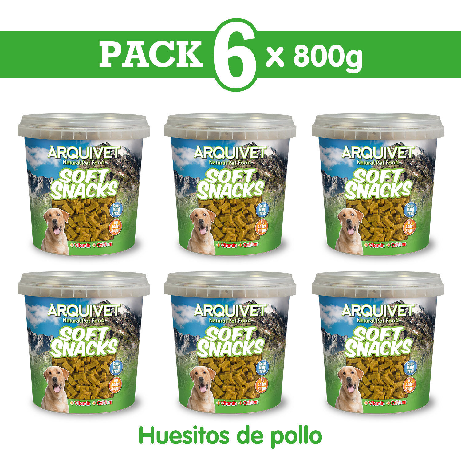 Pack  6 Huesitos de pollo 800 gr