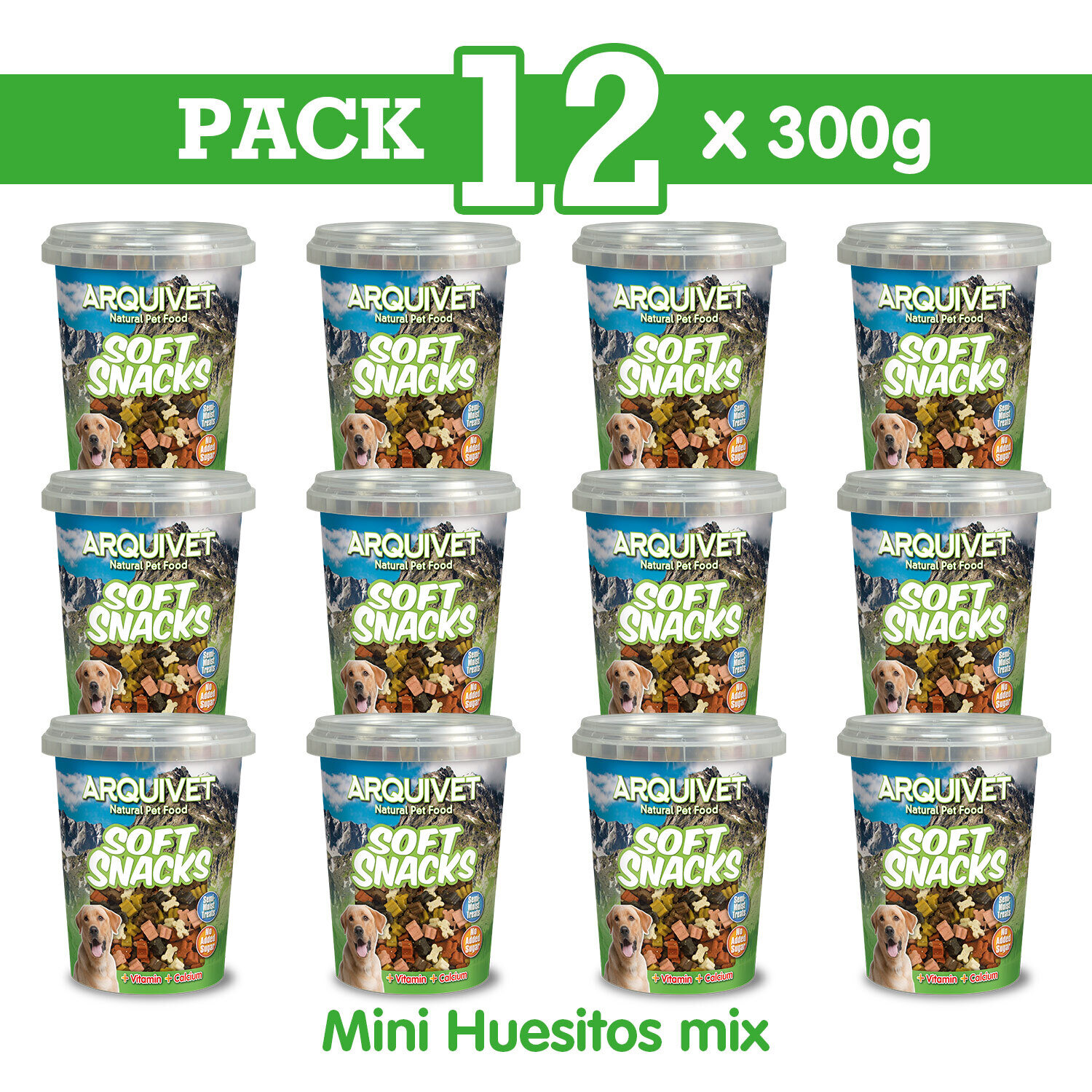 Pack 12 Mini Huesitos Mix 300 gr
