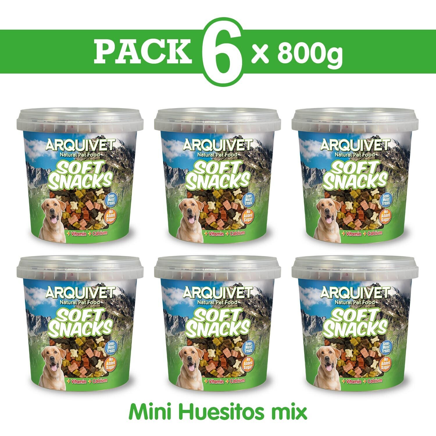 Pack  6 Mini Huesitos Mix 800 gr