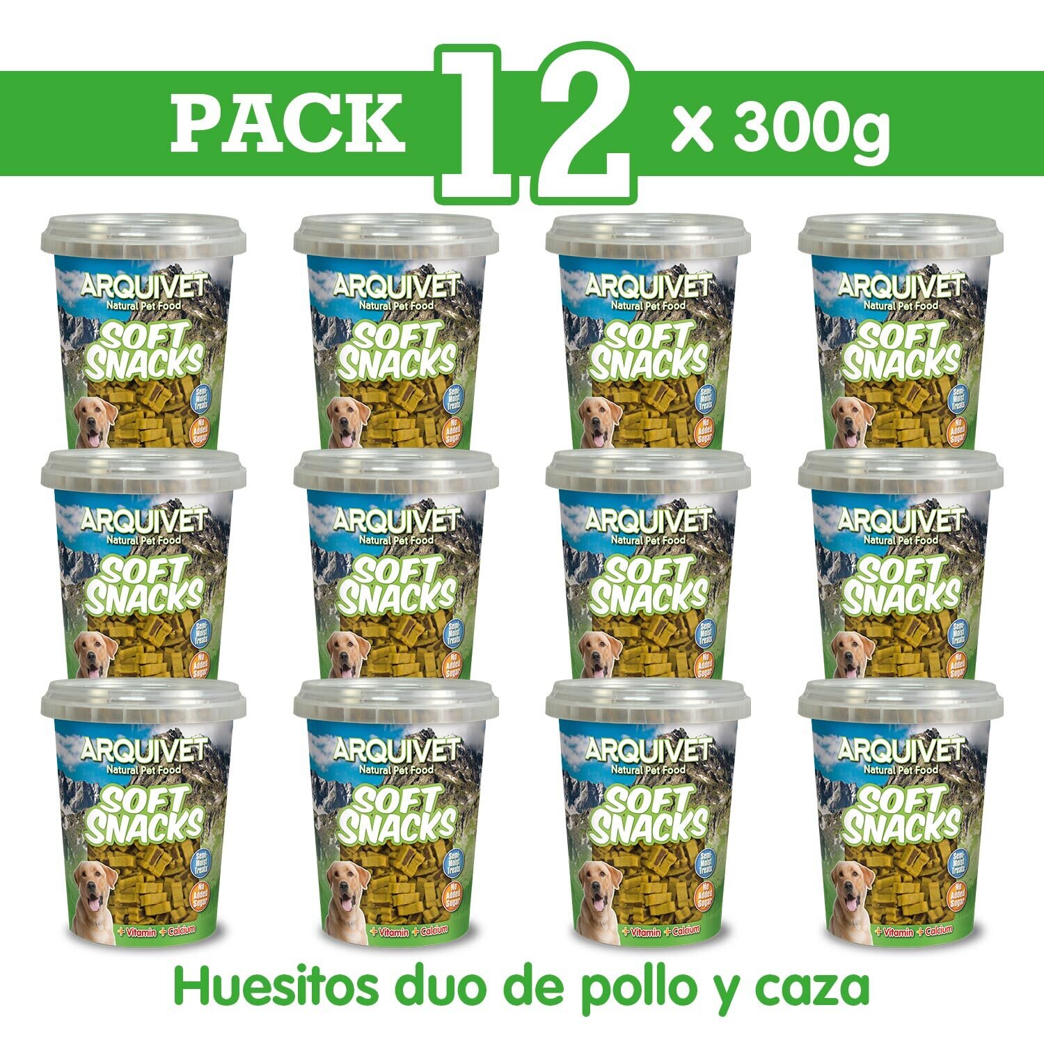 Pack 12 Huesitos duo pollo y caza 300 gr Pack 12 Huesitos duo pollo y caza 300 gr