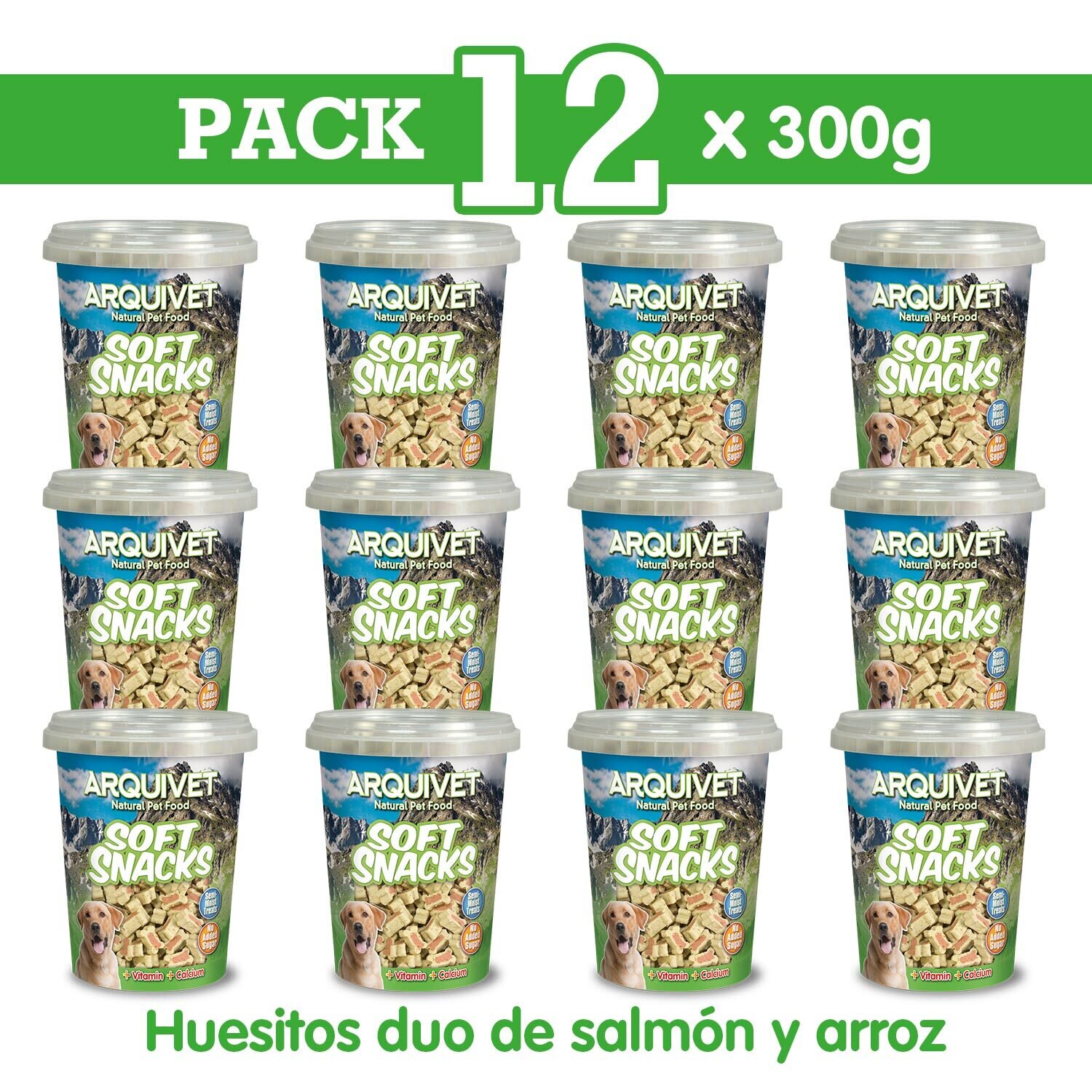 Pack 12 Huesitos duo de salm�n y arroz 300 gr