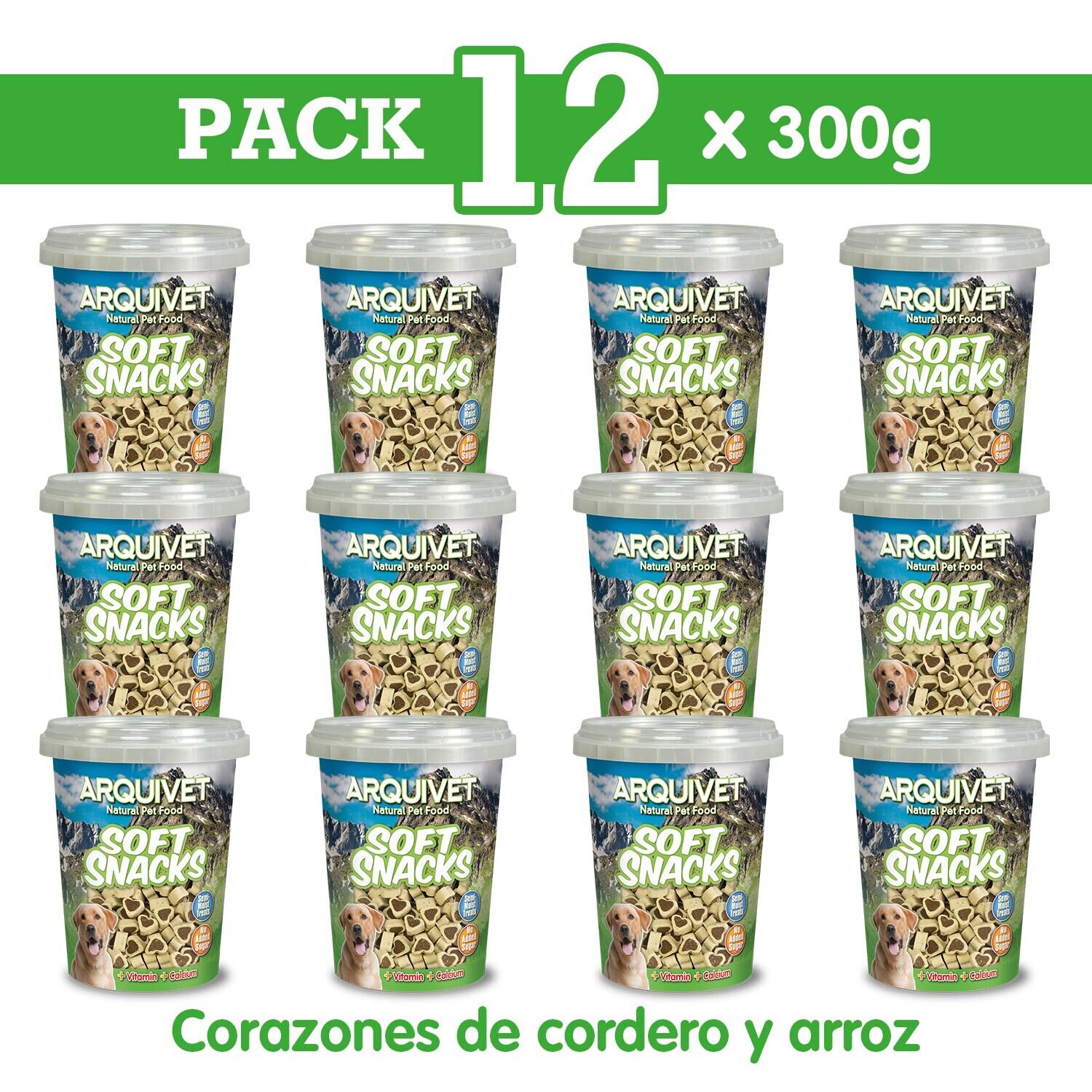Pack 12 Corazones de cordero y arroz 300 gr Pack 12 Corazones de cordero y arroz 300 gr
