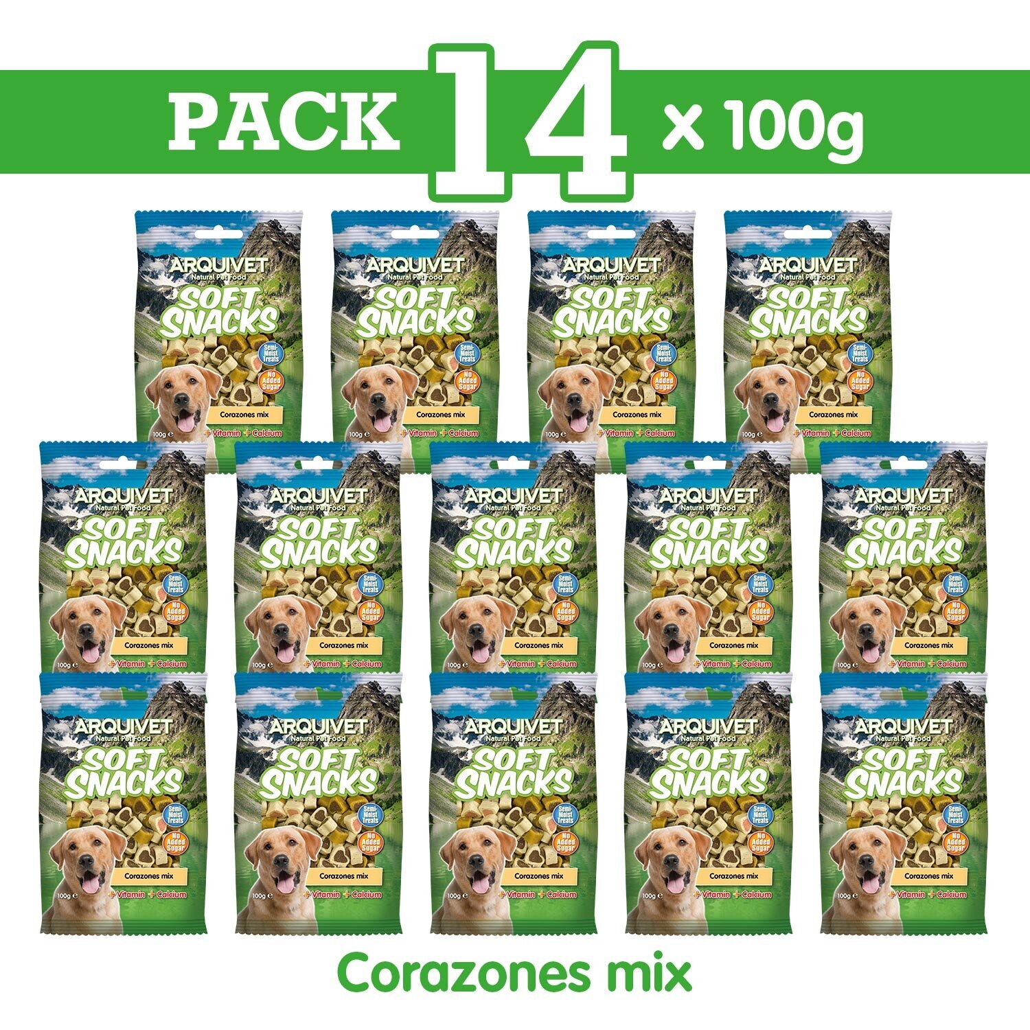 Pack 14 Corazones mix 100gr Pack 14 Corazones mix 100gr
