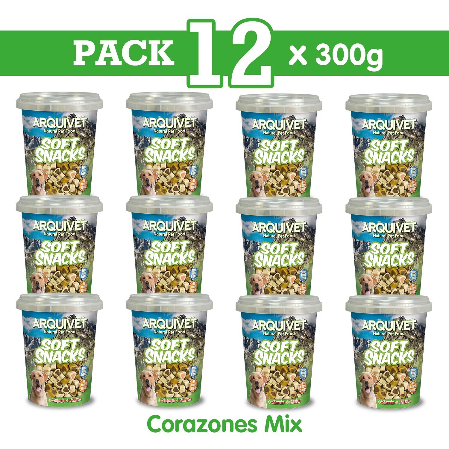 Pack 12 Corazones mix 300 gr Pack 12 Corazones mix 300 gr
