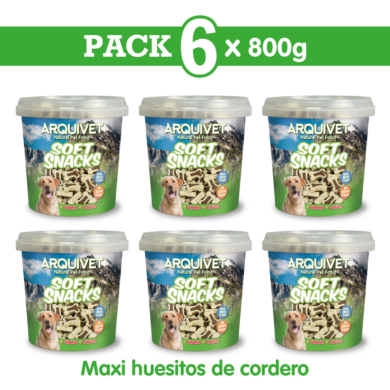 Pack  6 Maxi huesitos de cordero 800 gr