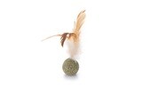 K&BZ CATNIP PELOTA CON PLUMAS JUGUETE GATO 12 CM