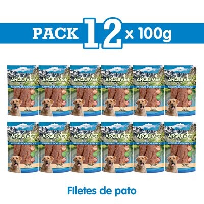 Pack 12 Snacks Filete de pato 100 g