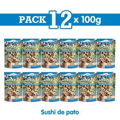 Pack 12 Snacks Sushi de pato 100 g