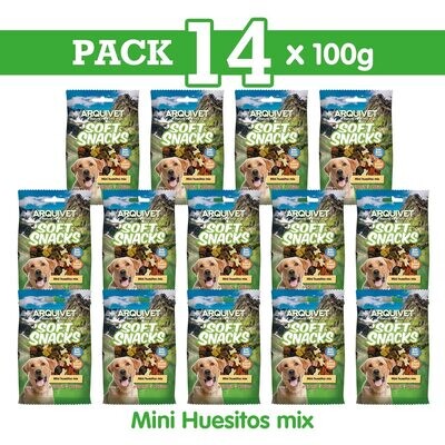Pack 14 Mini Huesitos Mix 100gr