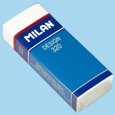 MILAN Goma de borrar 320  Milán nata con funda