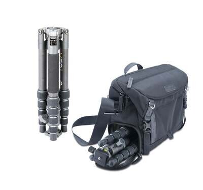 Kit de tr�pode Veo 2GO 265CB y bolsa Veo GO 34M BK