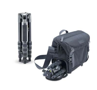 Kit de tr�pode Veo 2GO 235AB y bolsa Veo GO 34M BK