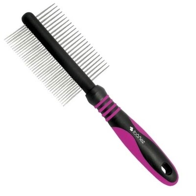 Peine doble Ib��ez mango de gomaPEINE IB���EZ DOBLE MANGO DE GOMA21.5CM