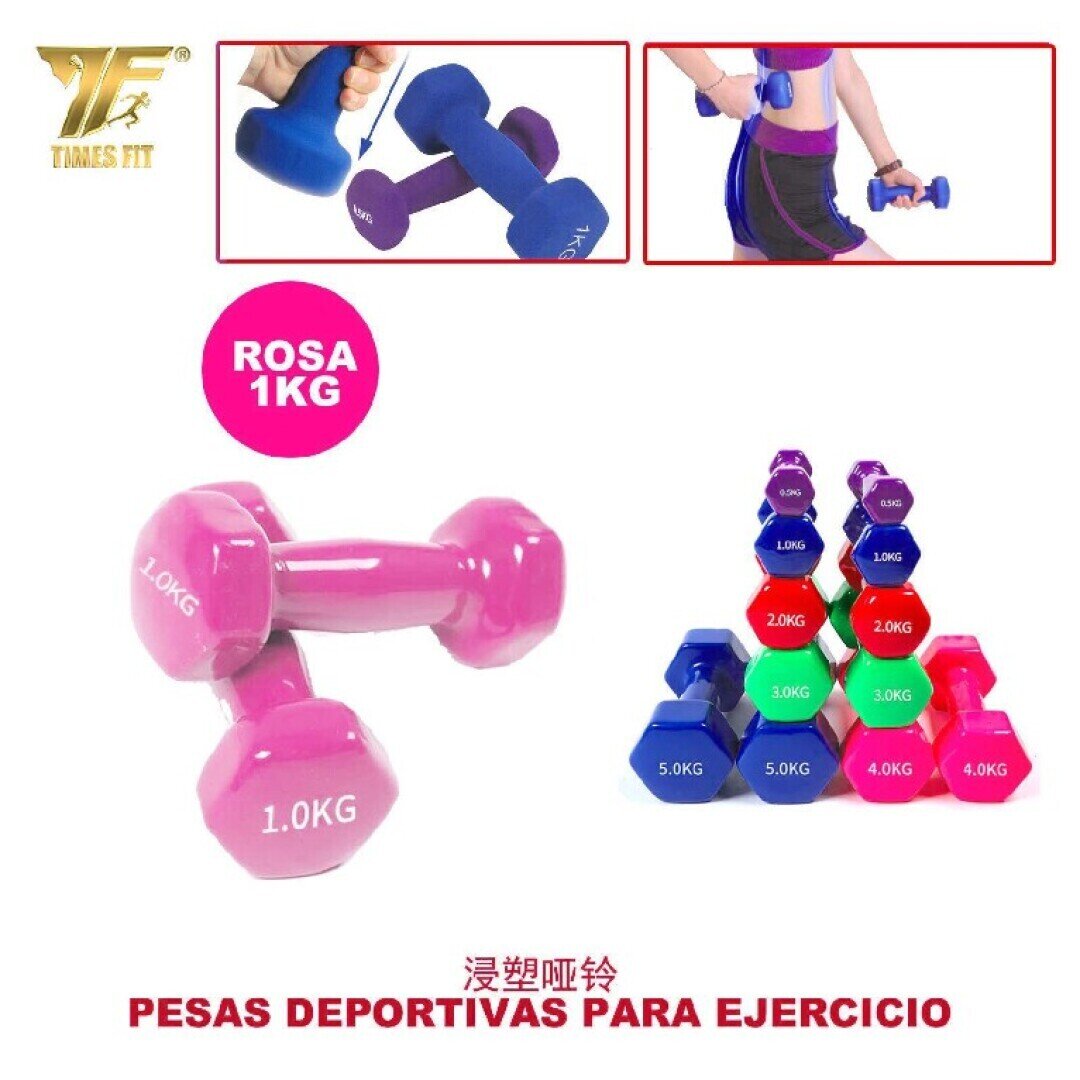 MANCUERNA VINILO 1KG ROSA