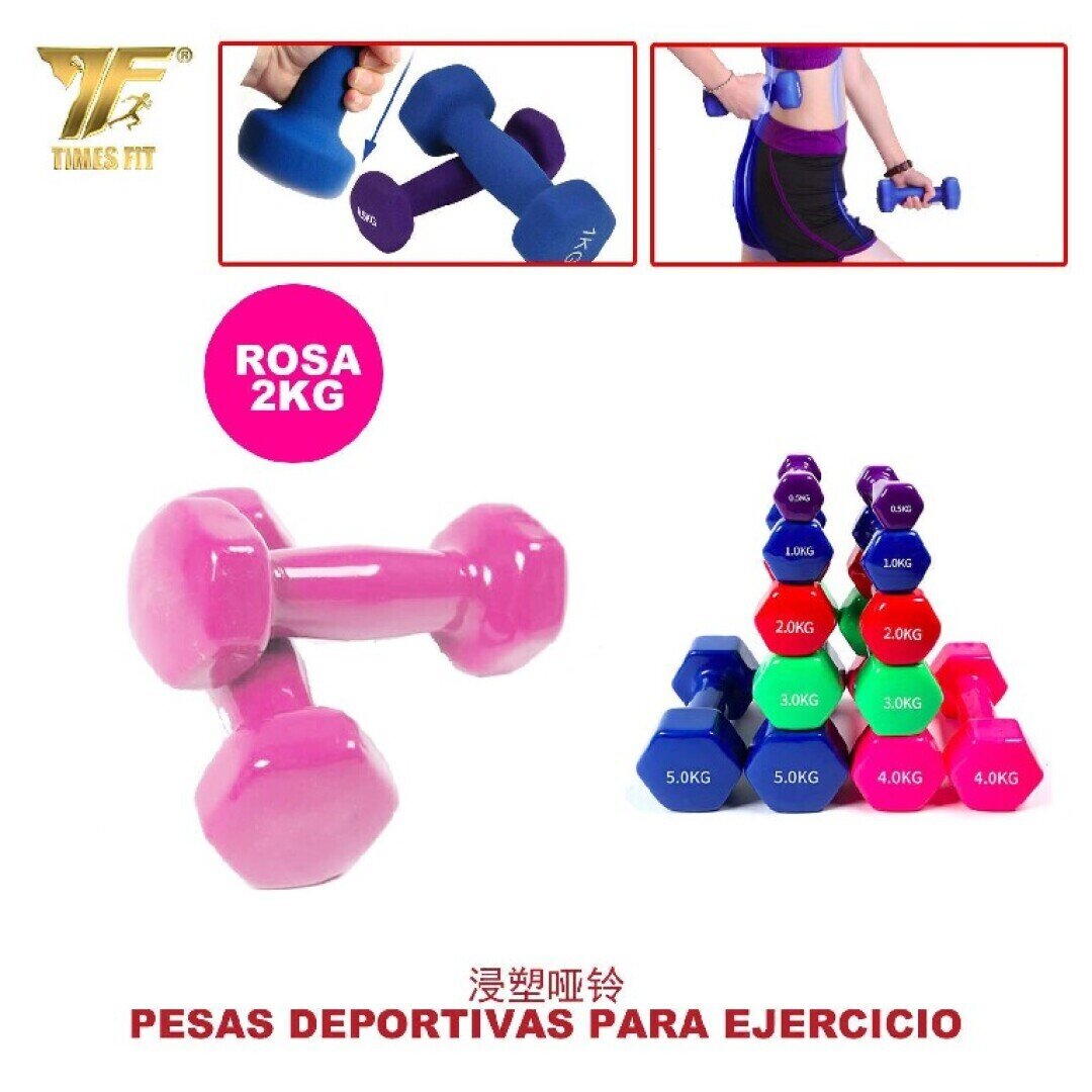 MANCUERNA VINILO 2KG ROSA