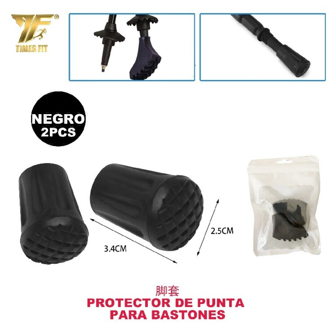 PROTECTOR DE PUNTA PARA BASTONES 2PCS