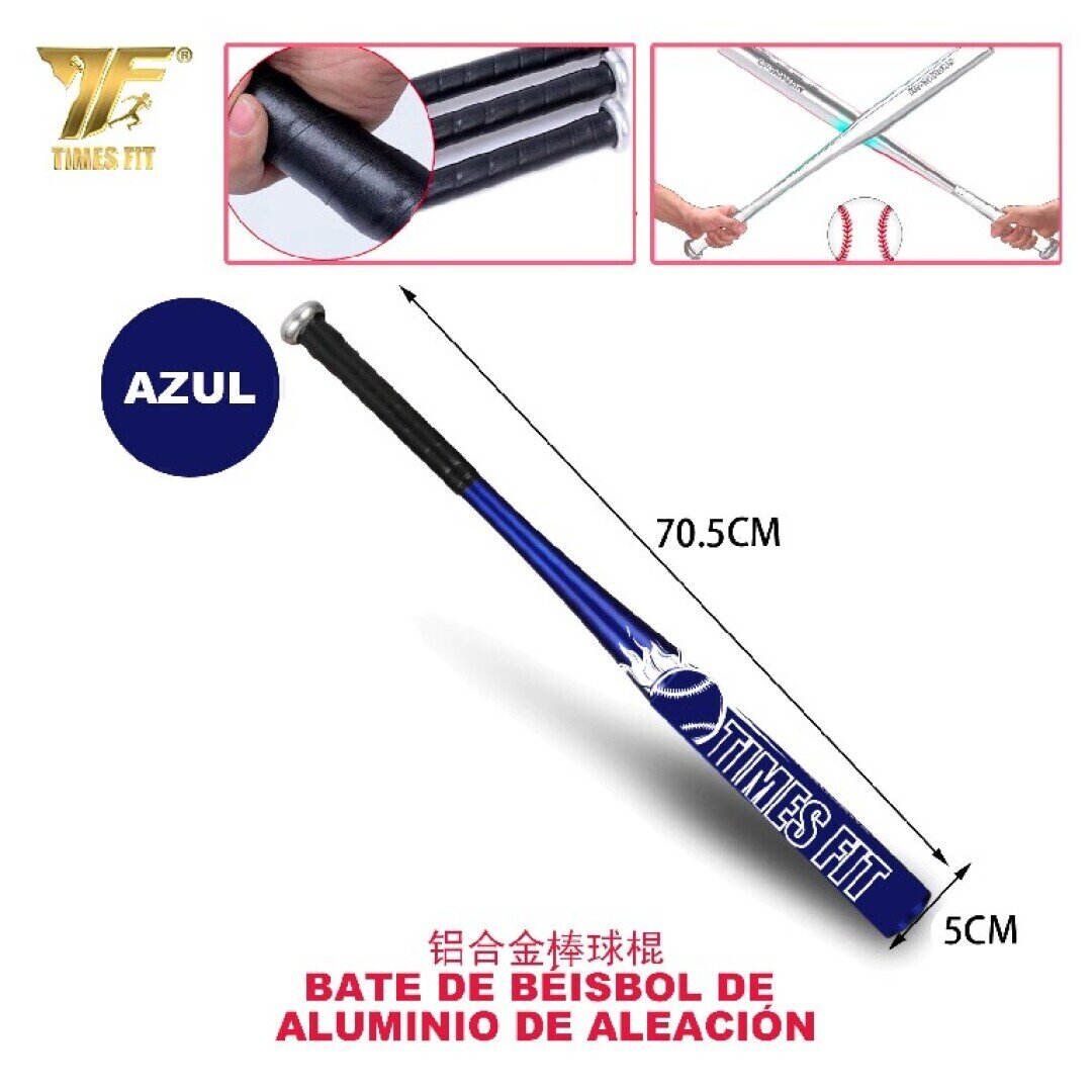 BATE DE BEISBOL DE ALUMINIO 69CM AZUL