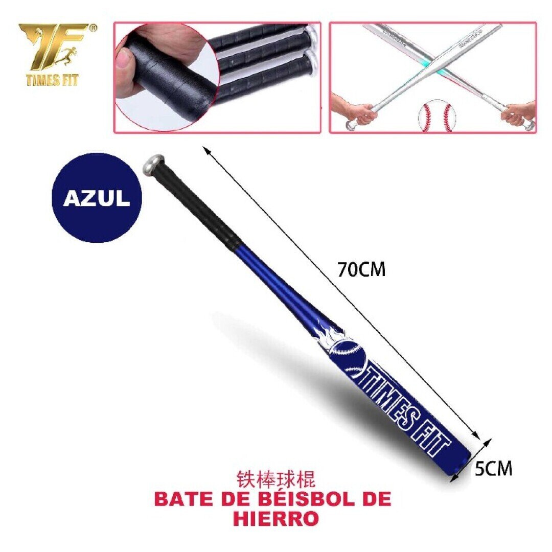 BATE DE BEISBOL DE HIERRO 69CM AZUL
