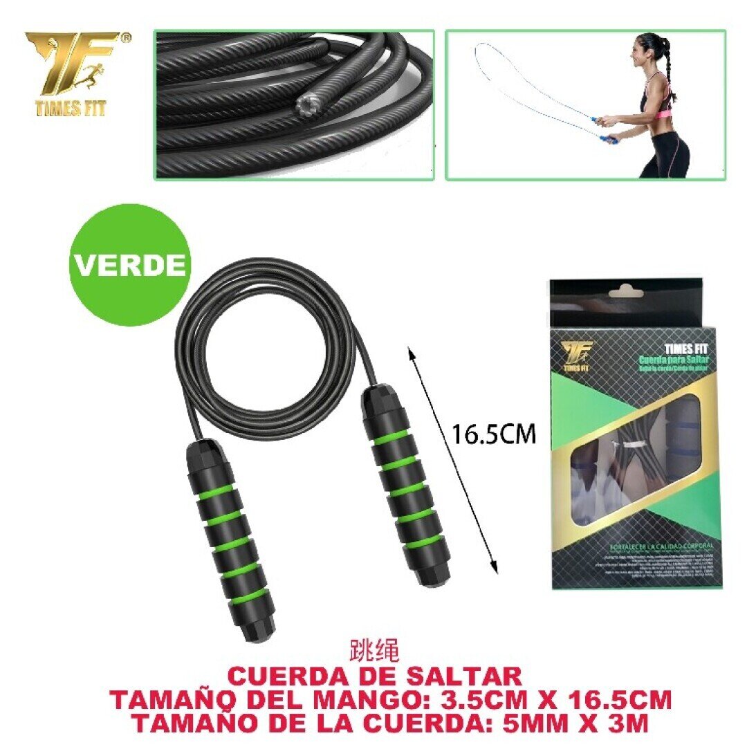 CUERDA DE SALTAR 5MM*3M VERDE