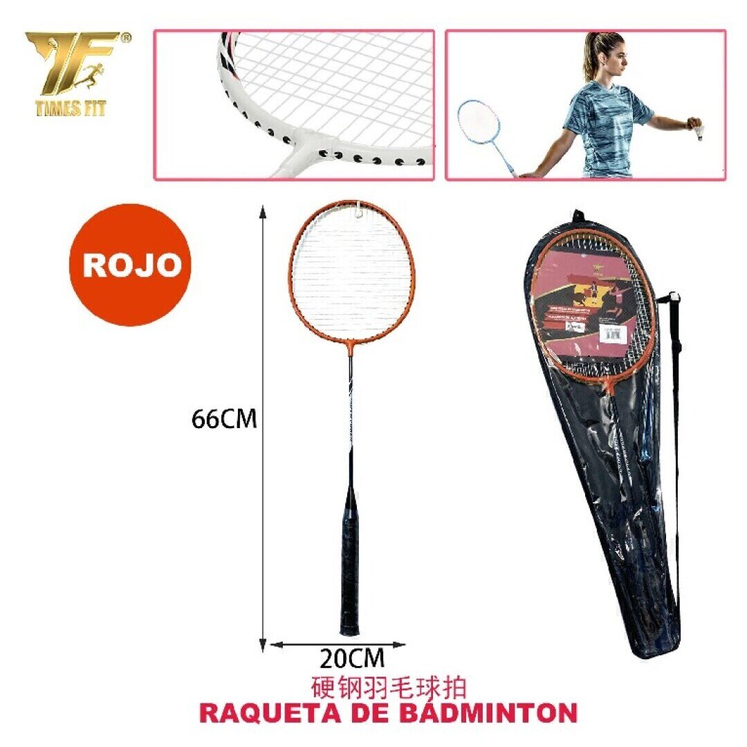 RAQUETADE BADMINTON 66CM ROJO