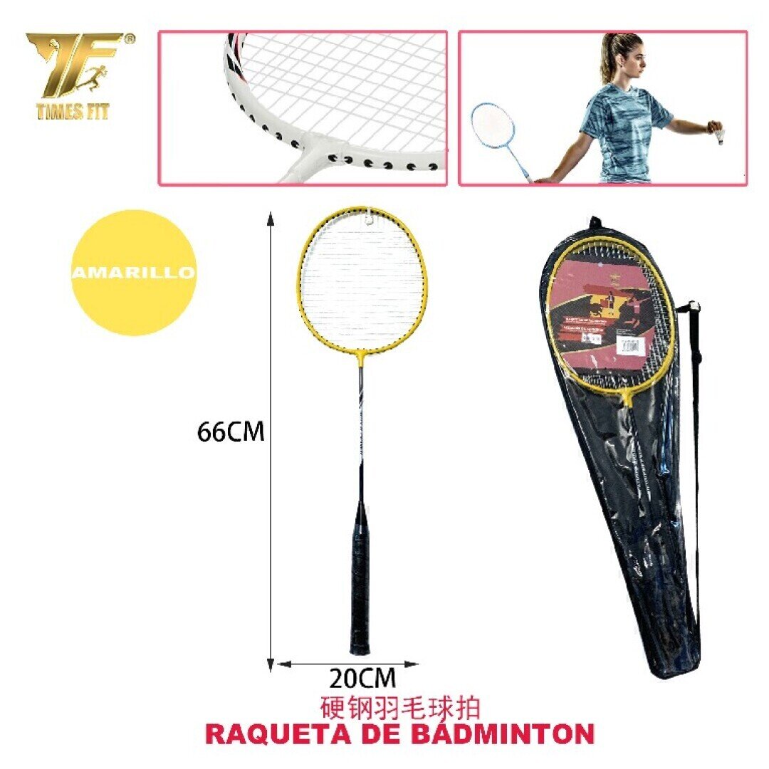 RAQUETADE BADMINTON 66CM AMARILLO