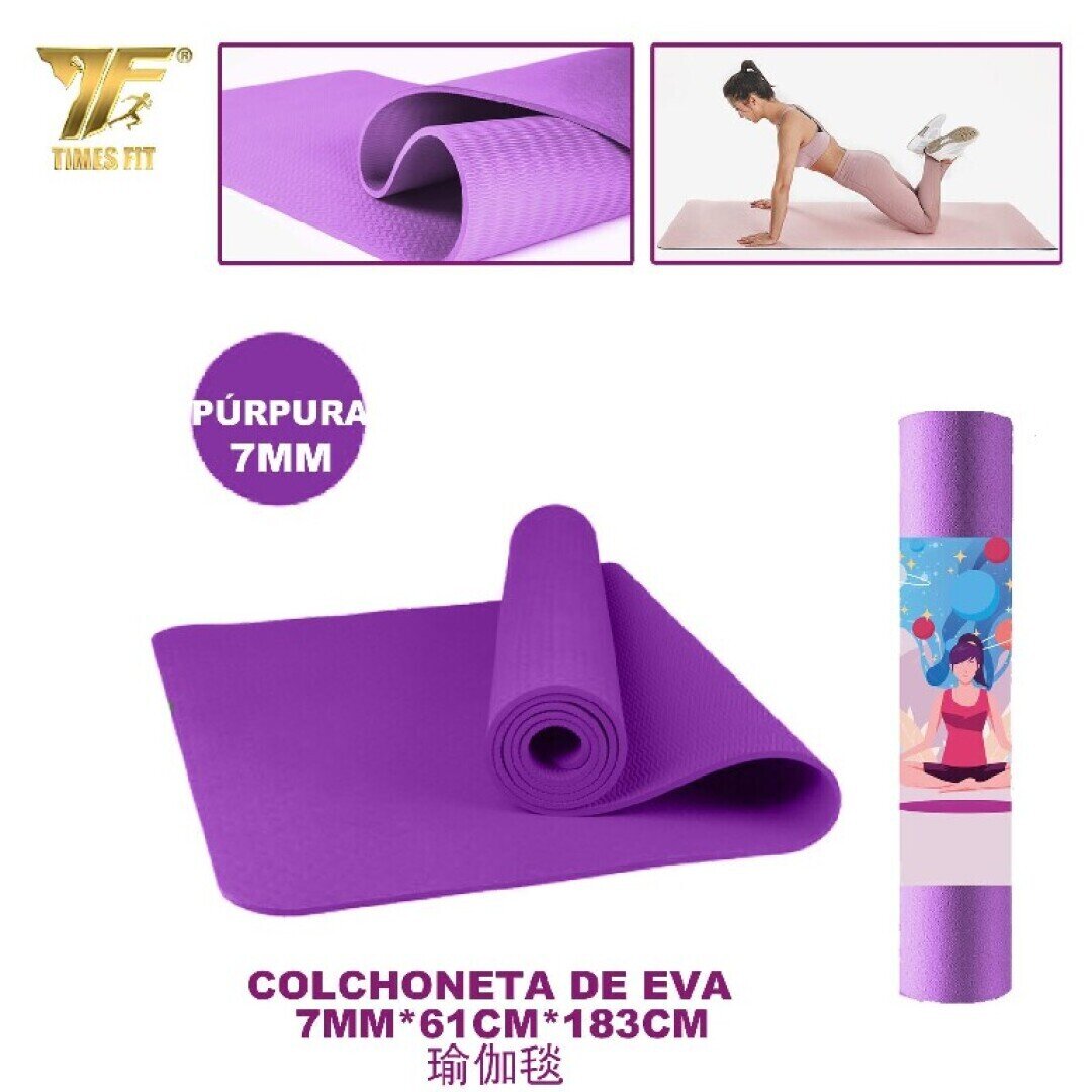 COLCHONETA DE EVA PURPURA 7MM*61CM*183CM