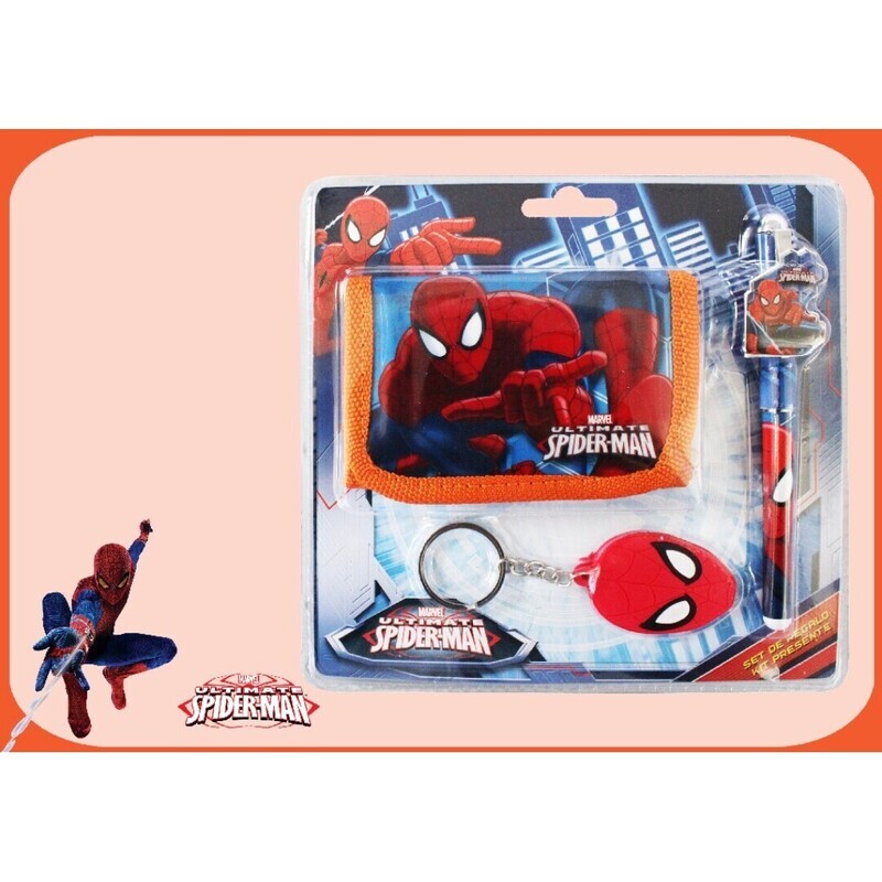 AS9788 BLISTER BILLETERO+BOLI+LLAVERO SPIDERMAN
