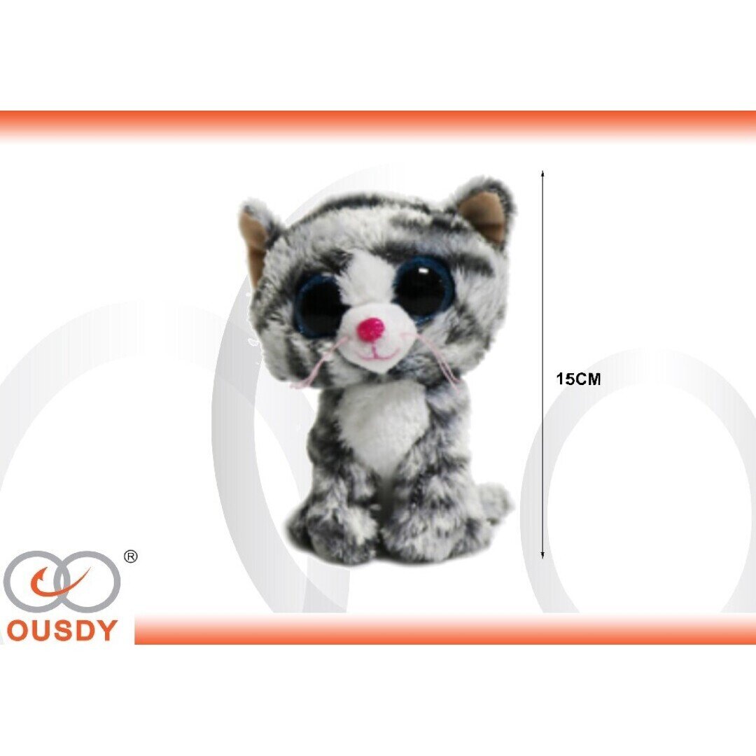 PELUCHE  GATO GRIS