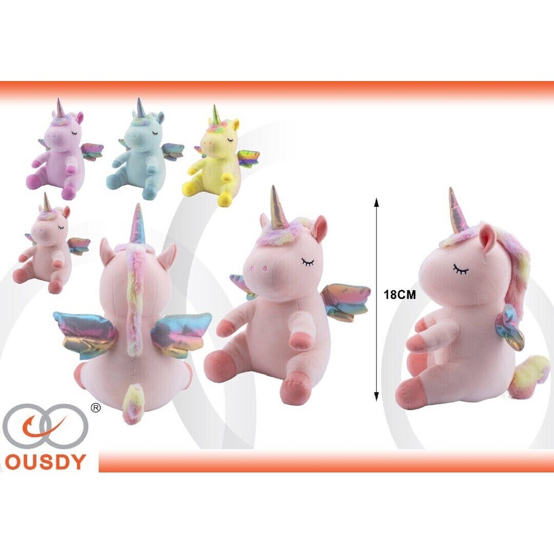 PELUCHE UNICORNIO 18CM