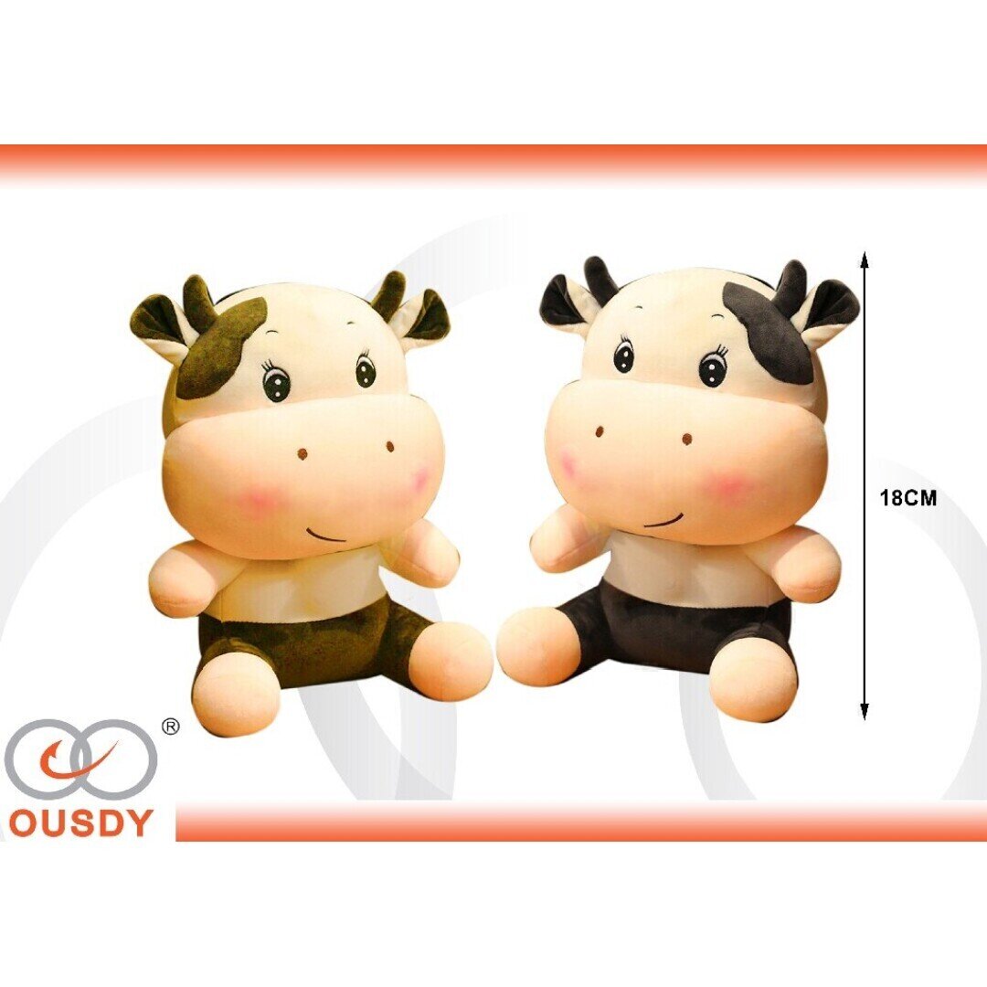 PELUCHE VACA 18CM