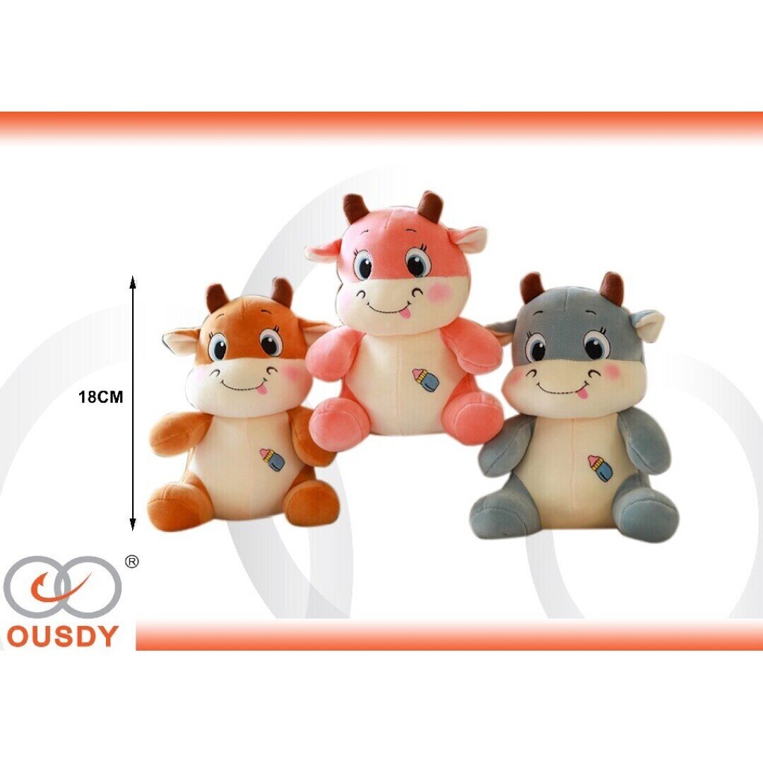 PELUCHE VACA 18CM