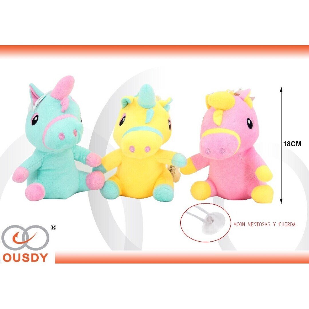 PELUCHE UNICORNIO 18CM