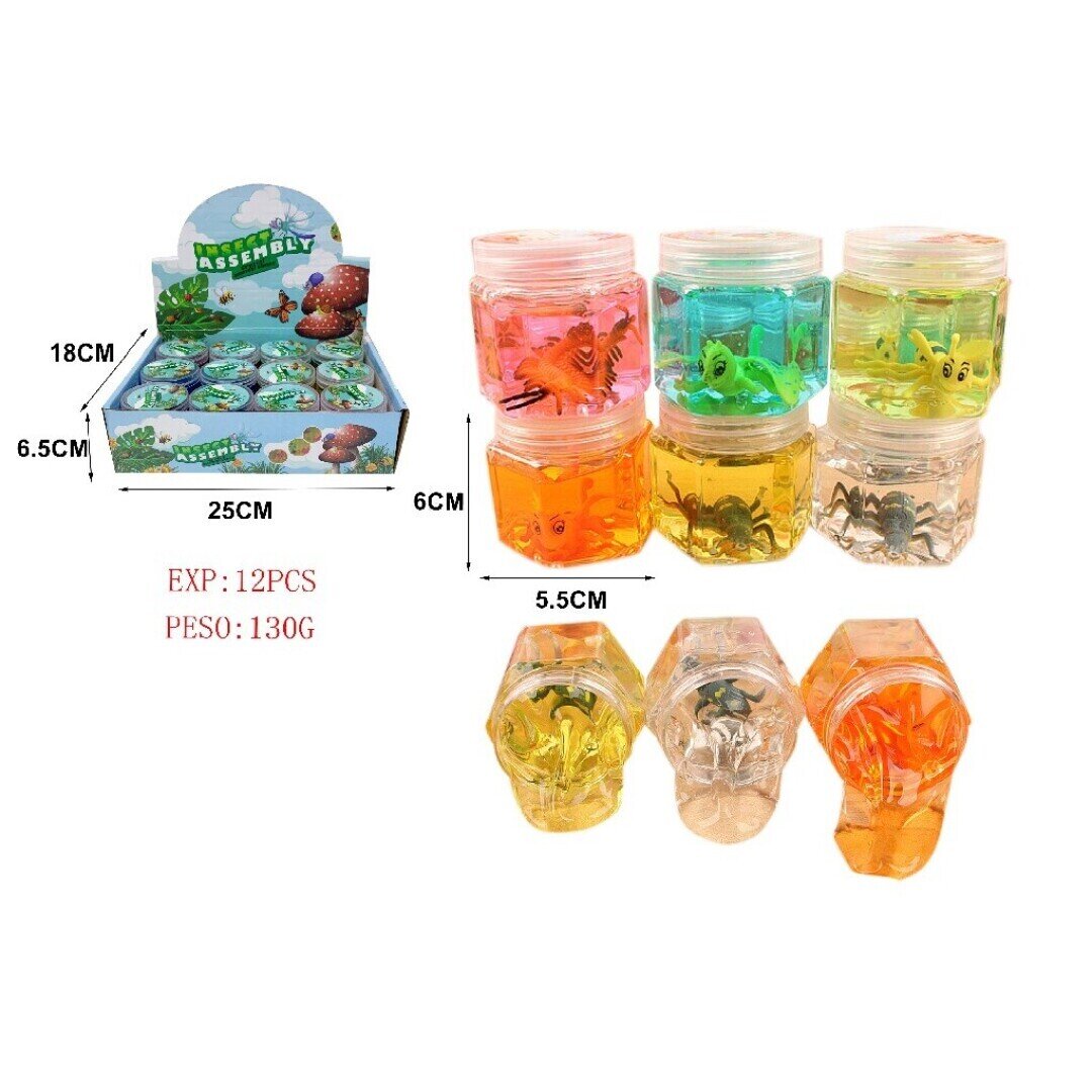SLIME 130G CON INSECTO EXP:12PCS