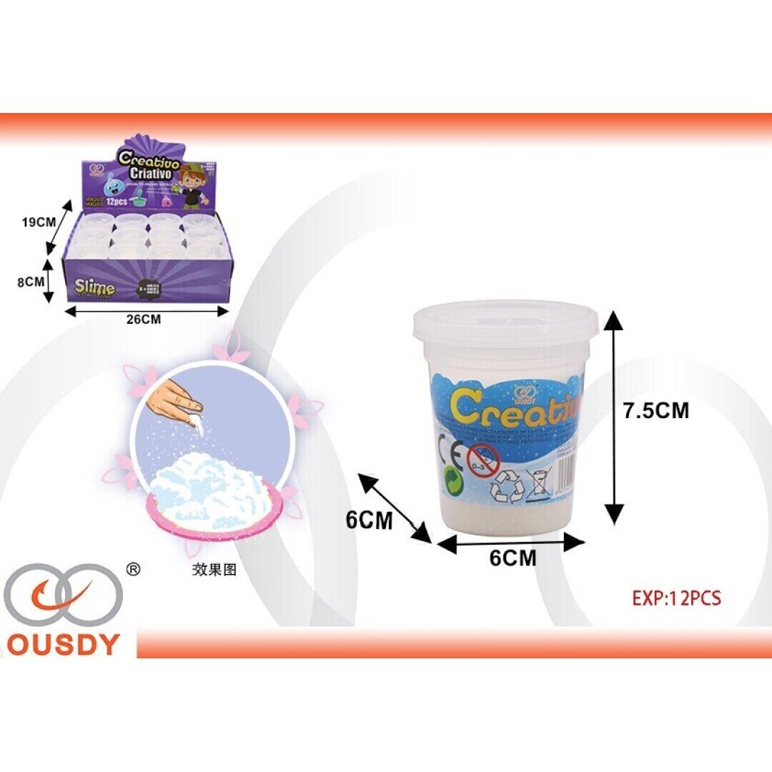 CUBO NIEVE EXP:12PCS  MEZCLA CON UN POCO DE AGUA