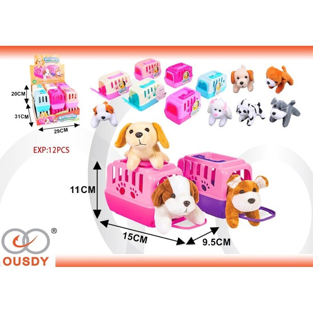 PERRO MASCOTA CON CESTA EXP:12PCS