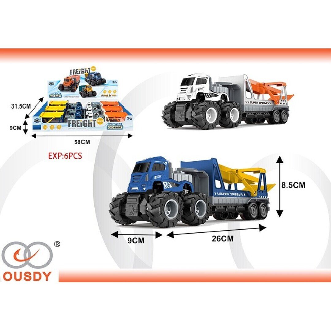 CAMION METALICO FRICCION EXP:6PCS