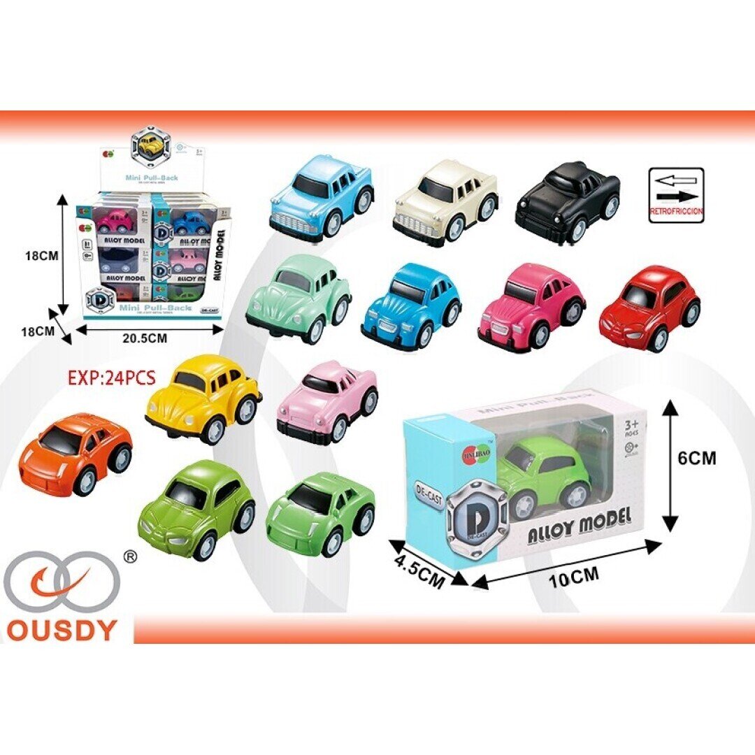 COCHE METALICO EXP:24PCS