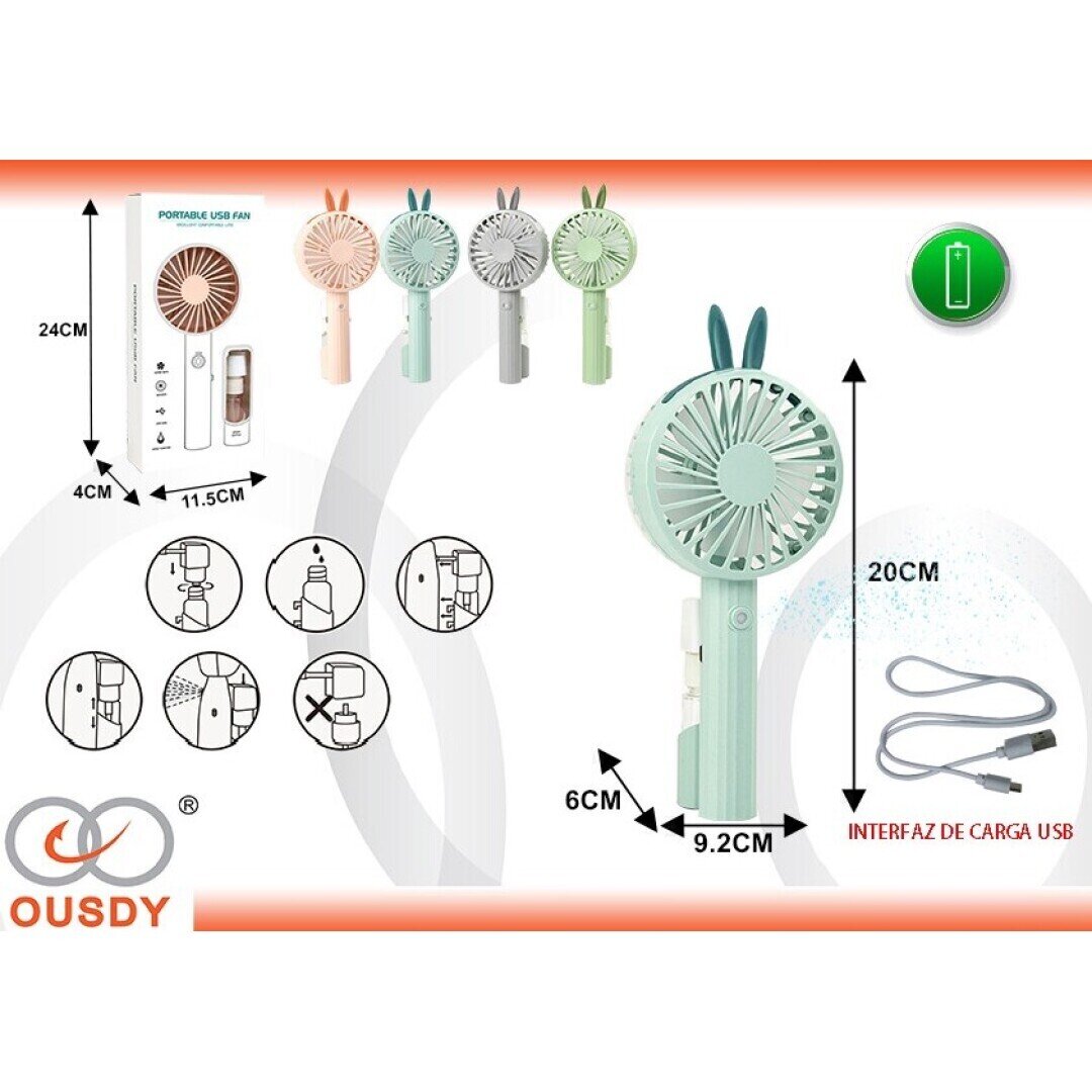 VENTILADOR CONEJO CON USB