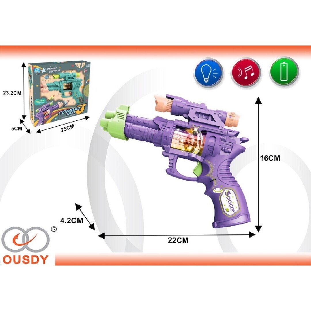PISTOLA DE MUSICA CON LUCES