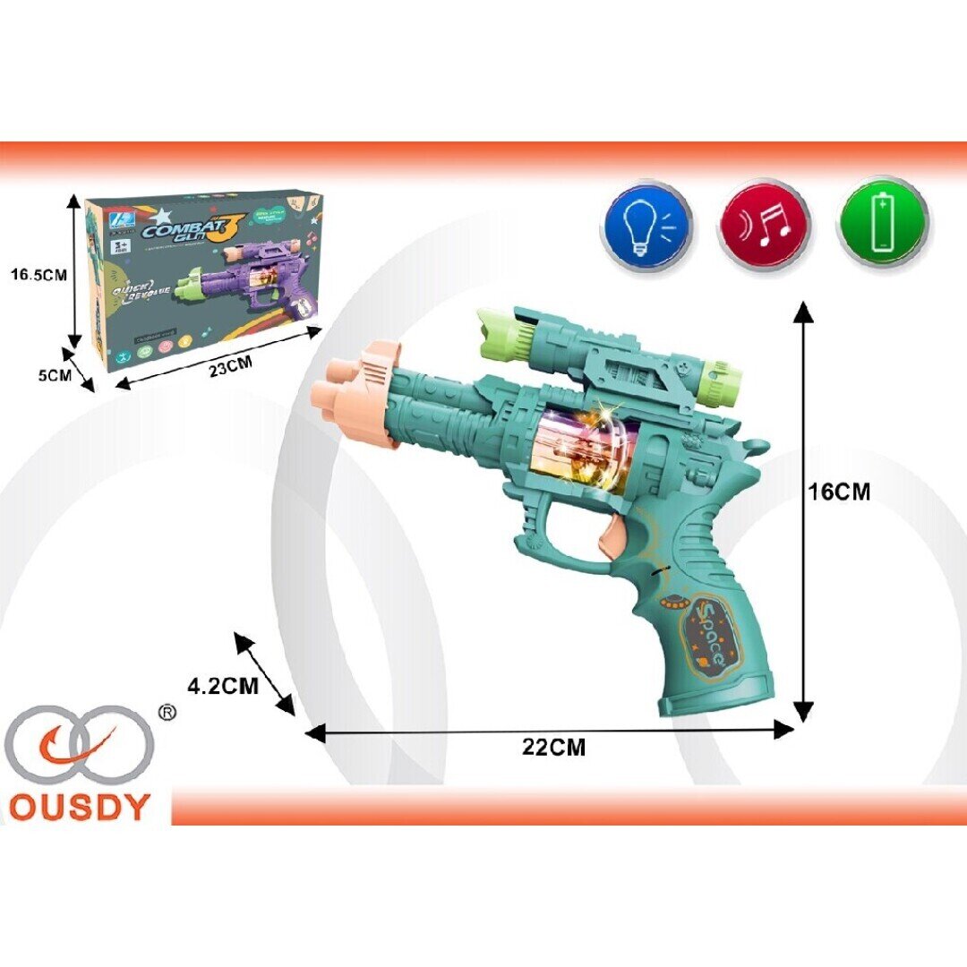 PISTOLA DE MUSICA CON LUCES