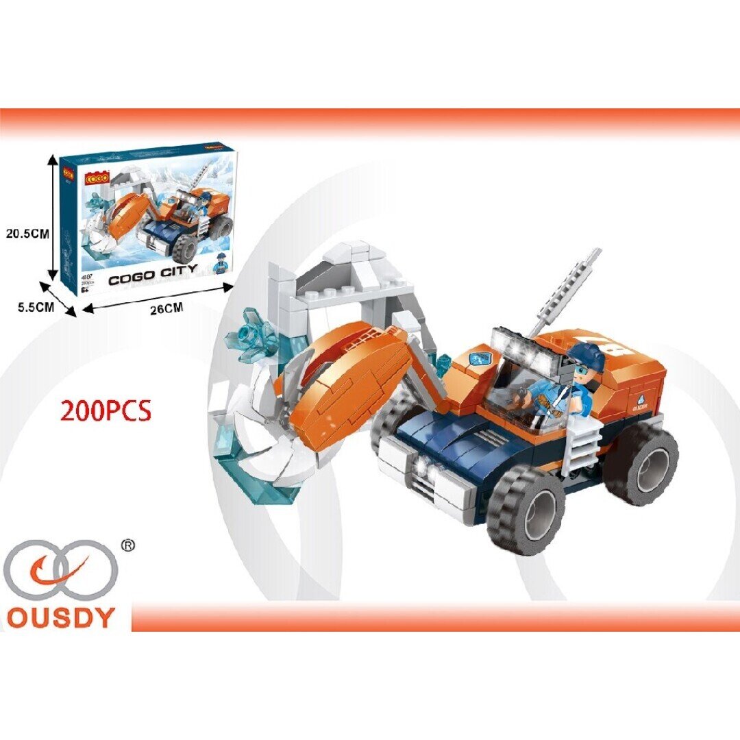 PUZZLE BLOQUES CITY  ESCAVADORA /200PCS