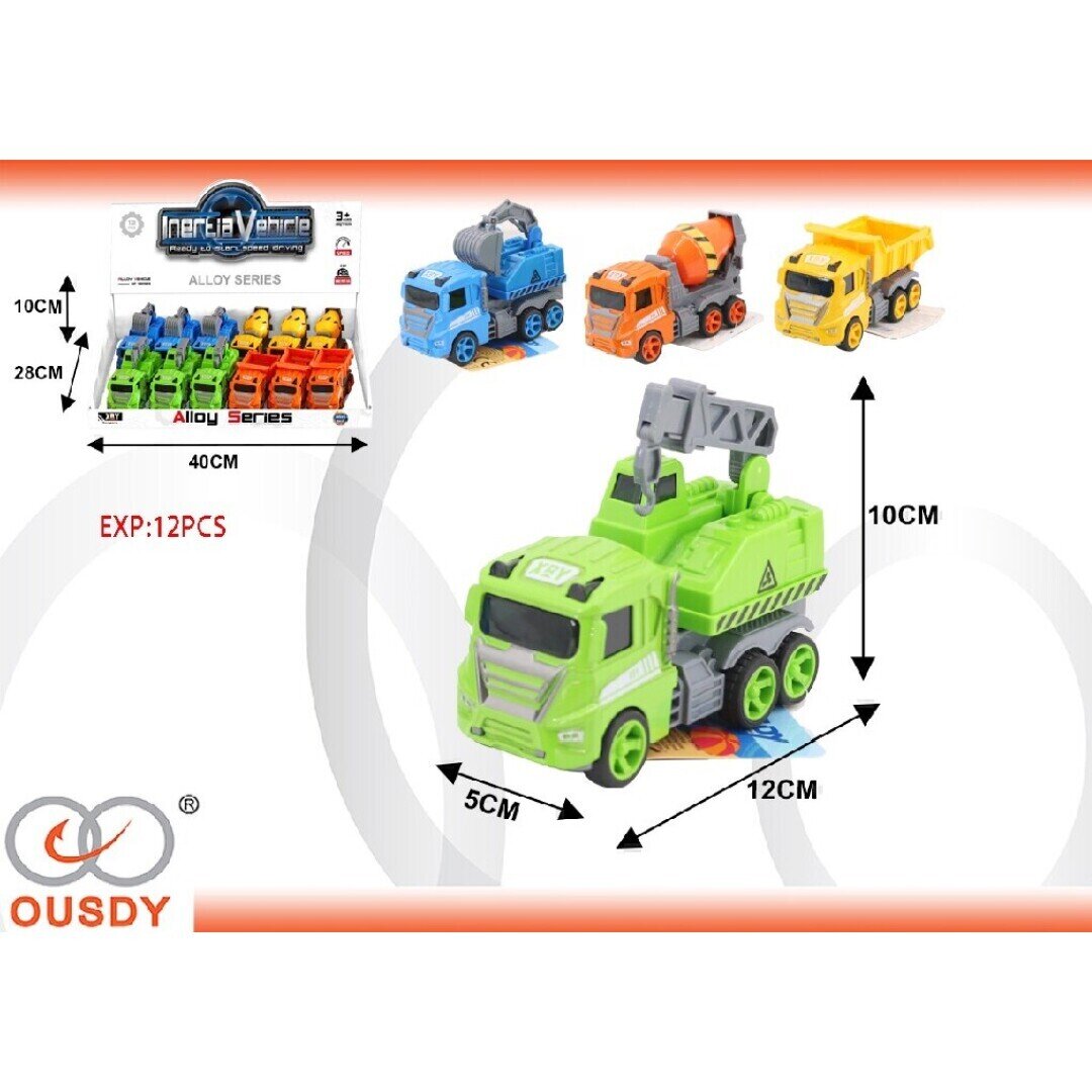 CAMION METALICO A FRICCION EXP:12PCS